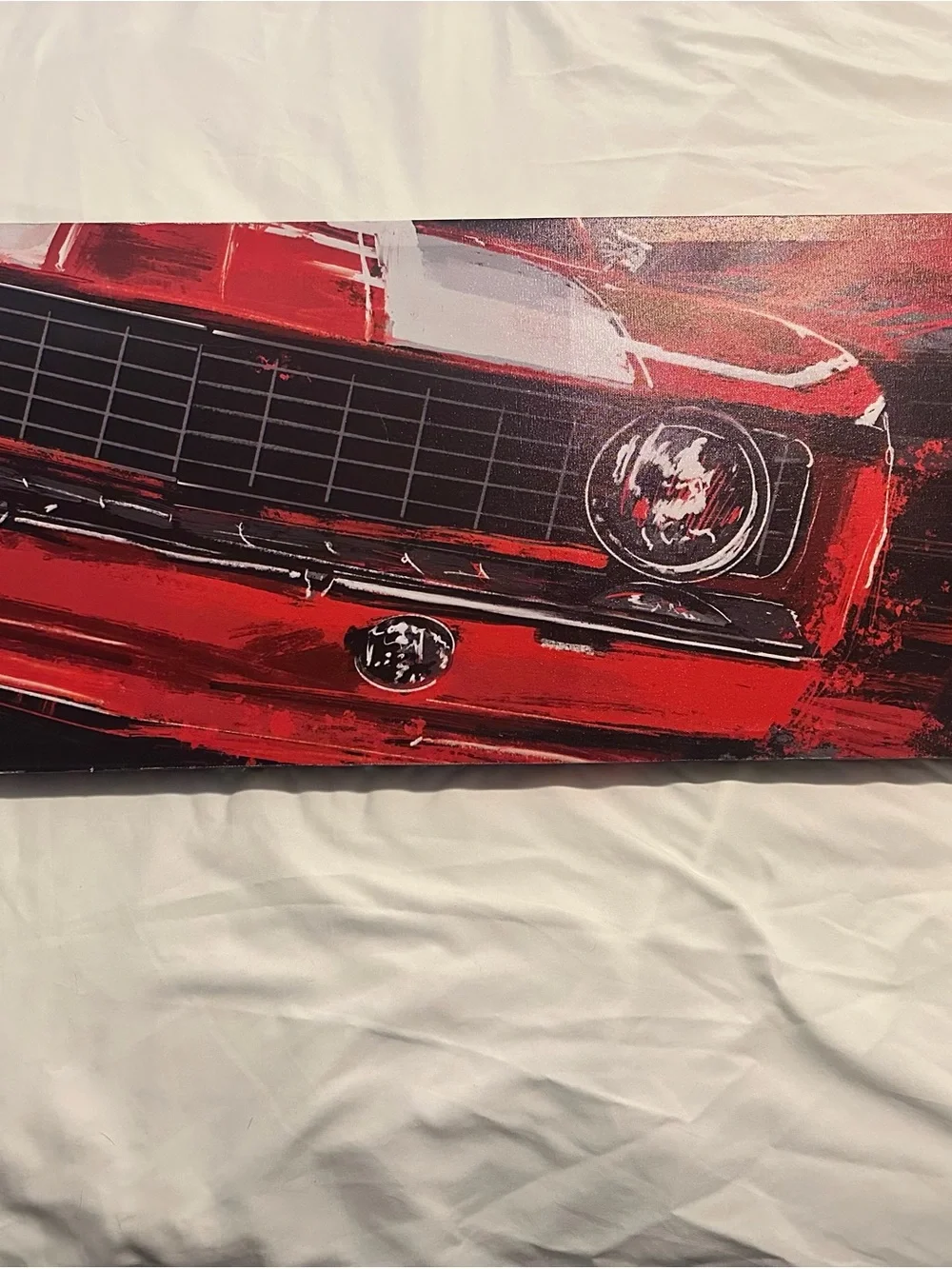 Hobby Lobby Red Vintage Car Canvas Diptych